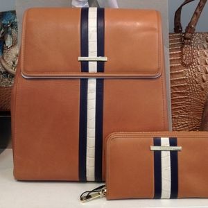 Brahmin Tan Meri Sadie & Suri Set NWT